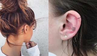 Moda e Beleza: 12 ideias de tatuagens na orelha que vão te inspirar a fazer uma