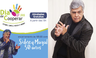 Na Cidade: Show gratuito de Sidney Magal e intervenções culturais marcam o Dia do Cooperativismo no Memorial da América Latina; saiba mais!