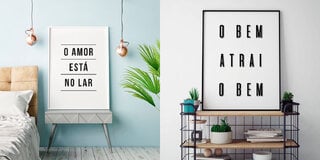 Moda e Beleza: 11 quadros com frases inspiradoras para levantar o astral do seu cafofo