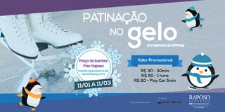 Na Cidade: Programação de férias do Raposo Shopping tem patinação no gelo e apresentações gratuitas; saiba mais!