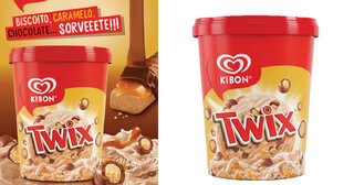 Gastronomia: Kibon lança sorvete de massa sabor TWIX; saiba tudo!