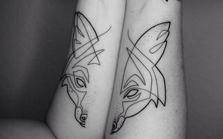 Single line tattoos