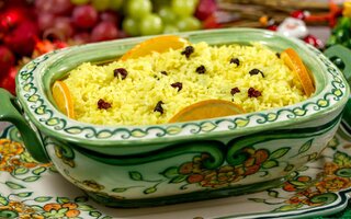 Arroz com Laranja e Passas (Receita da chef Angela Festa - Korin)