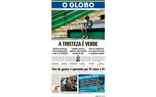 Capa do "O Globo"