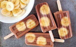 Picolé de Chocolate com Banana