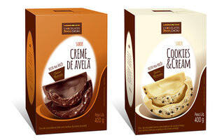 Ovo Creme de Avelã e Ovo Cookies and Cream