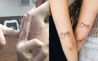 Tatuagens em dupla, trio...