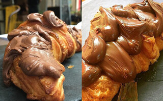 Croissant com Nutella