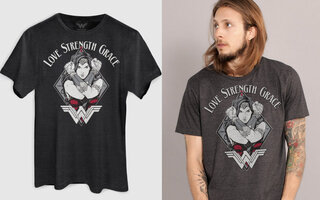 Camiseta masculina oficial DC Comics