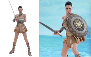 Hot Toys Mulher-Maravilha com armadura de treino 1/6