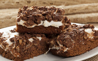 Brownie com marshmallow