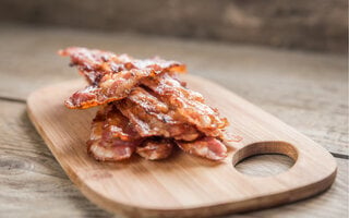 Bacon crocante de microondas