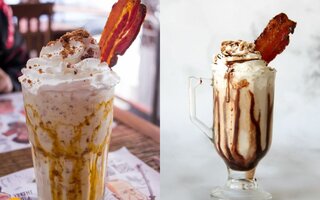 Milk-shake de bacon e licor Bailey's