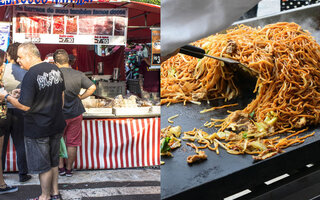 O yakisoba da Feirinha da Liberdade