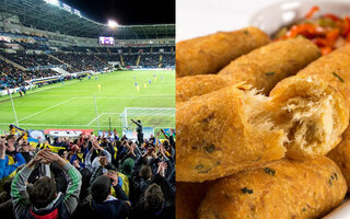 O bolinho de bacalhau no Estádio da Portuguesa (Canindé)