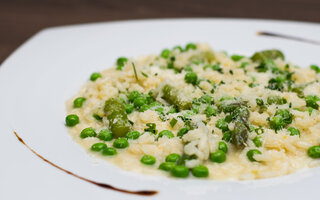 Risoto de Ervilha e Pesto