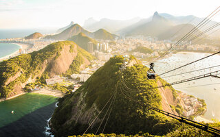 Andar no bondinho do Pão de Açúcar