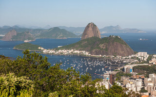 Tirar uma foto do Mirante Dona Marta