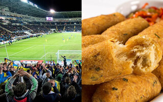 Bolinho de bacalhau no Estádio da Portuguesa (Canindé)