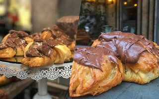 Santo Pão - Croissant com Creme de Gianduia