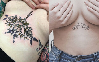 Tatuagens com flores e plantas