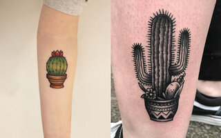 Tatuagens com flores e plantas