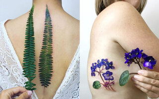 Tatuagens com flores e plantas