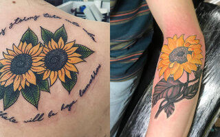 Tatuagens com flores e plantas