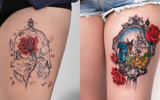 Tatuagens com flores e plantas