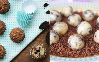 Brigadeiro com recheio de Oreo