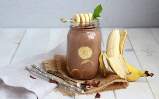 Gelado de Banana Caramelizada com Chocolate