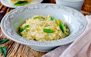 Risoto de limão siciliano