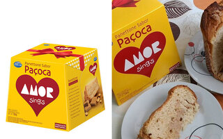 Arcor - Panettone Recheado com Paçoca Amor