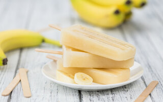 Paleta de Banana com Canela