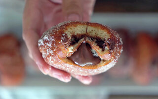 Donut recheado de Nutella