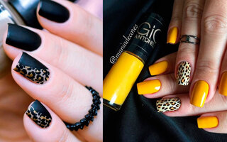 Unhas Animal Print