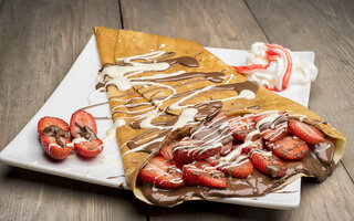 Crepe de Nutella com Morango