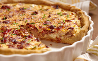 Quiche de Bacon e Ovos