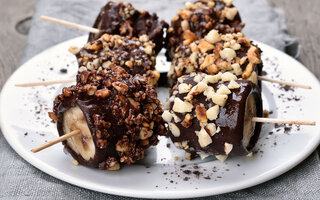 Palitinhos de Banana com Chocolate