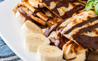 Wrap Doce de Banana com Nutella