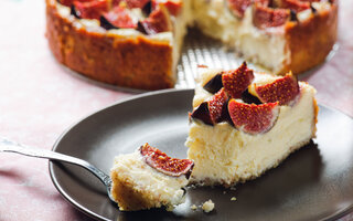 Cheesecake de figos e balsâmico