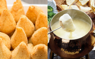 Fondue de coxinha com catupiry