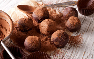 Trufas de chocolate com whisky