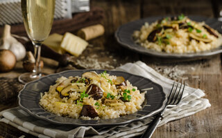 Arroz com vinho branco