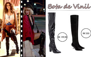 UMA LINDA MULHER: BOTA OVER THE KNEE VERNIZ