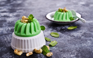 Pannacota de chá verde