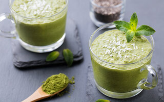 Mousse de chá verde com limão