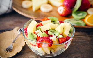 Salada de fruta com Fanta laranja