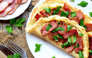 Omelete com Bacon