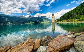 Lago Reschen, Bolzano | Itália